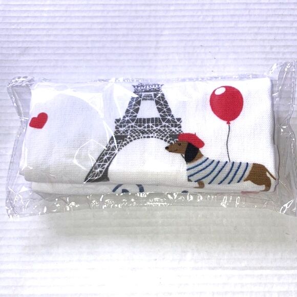 TAKE ME TO PARIS Kitchen Towel Dachshund Red Balloon in Paris 25 x 16 inches - Picture 3 of 10